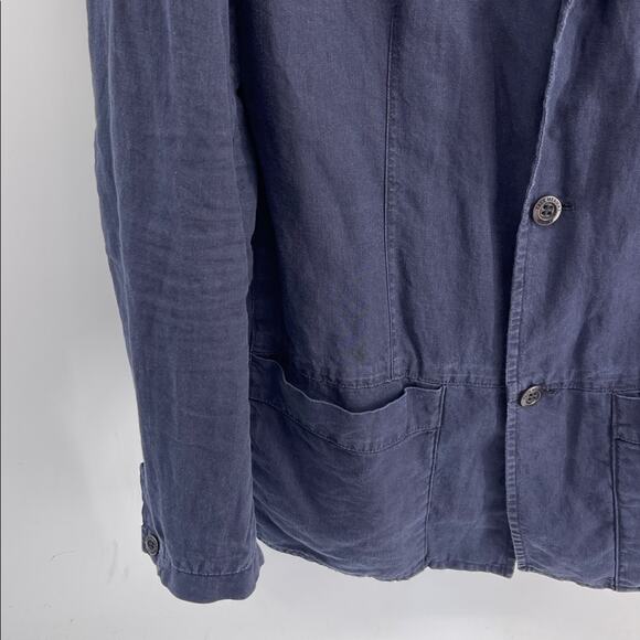 True Measure linen cotton light weight unlined sport coat blazer sz M - Picture 3 of 7